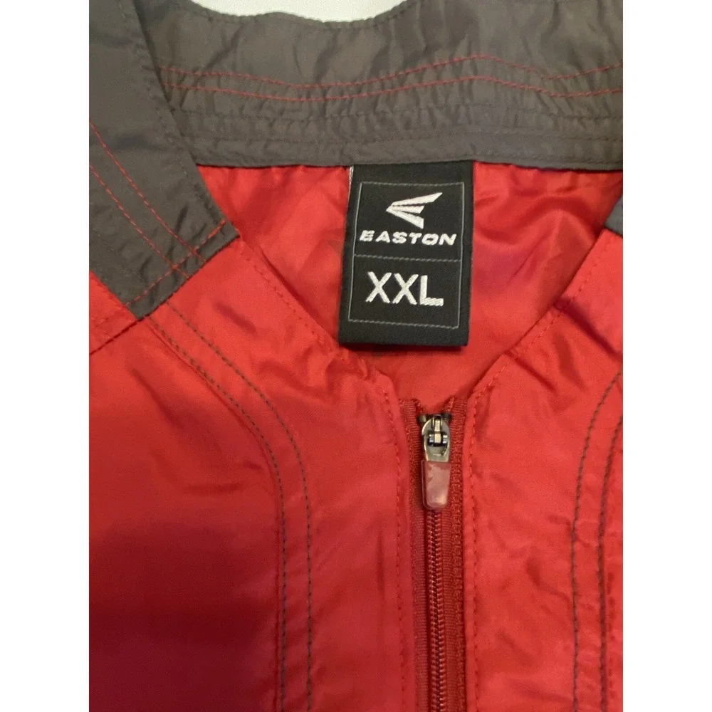 Men's Easton Pullover 1/4 Zip Size XXL‎ Long Sleeve Pullover Red Drawstring